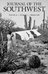 Cover Spring 2020 issue of the Journal of the Southwest