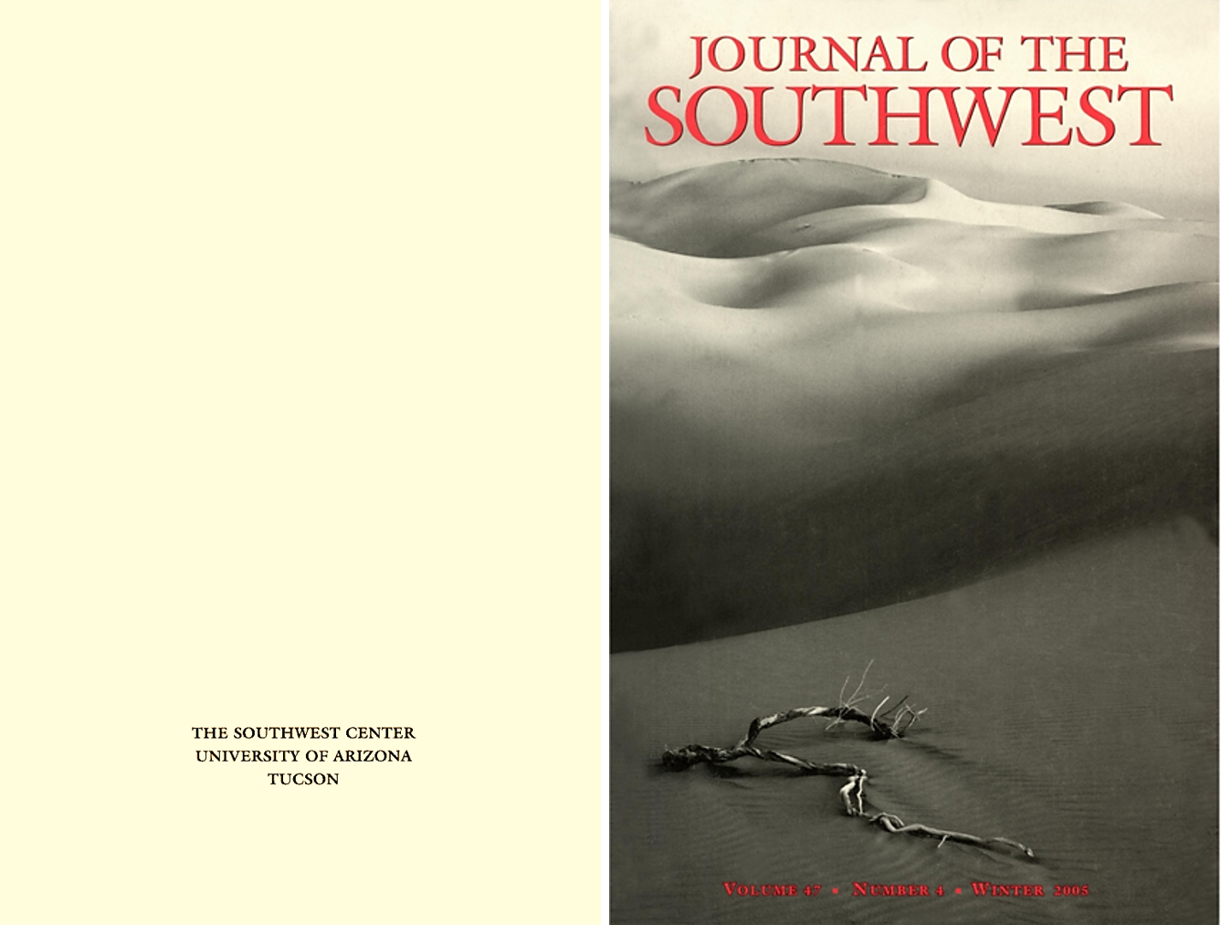 Cover JSW Winter 2005