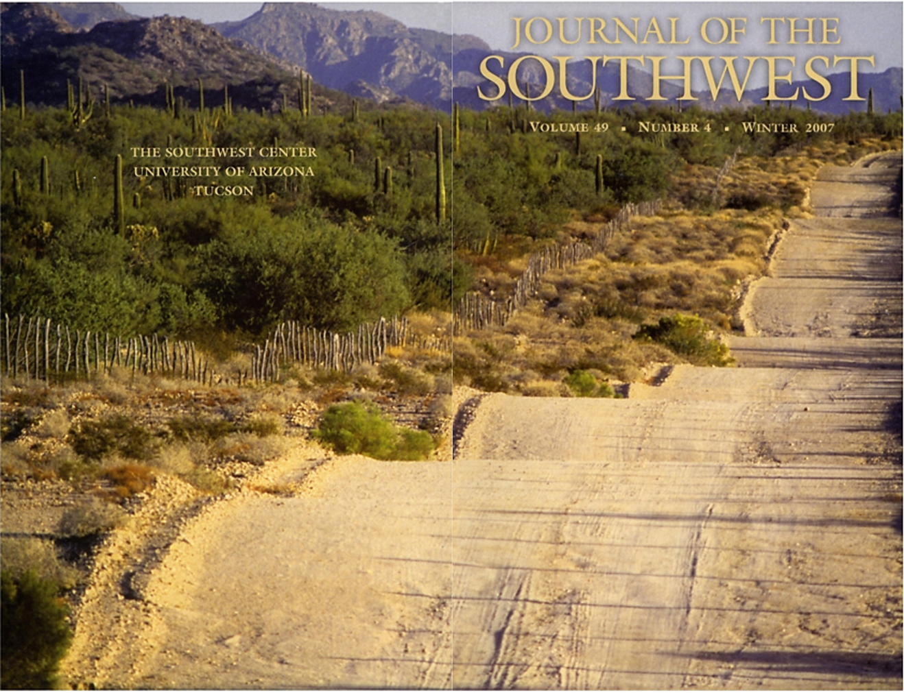 Cover Journal of the Southwest Winter 2007