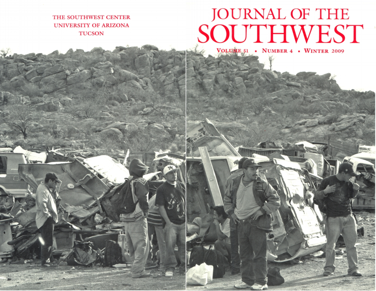 Cover Journal of the Southwest Winter 2009